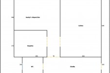 Pronájem  bytu 2+kk, 42 m2, ve 2.NP, cihlového domu,  ulice Jirečkova, Praha 7 