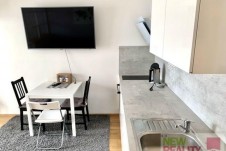 Pronájem bytu 1+kk + garážové stání, 37 m2 v 6.patře  v rezidenci Garden Towers, Praha 3