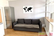 Pronájem bytu 1+kk + garážové stání, 37 m2 v 6.patře  v rezidenci Garden Towers, Praha 3